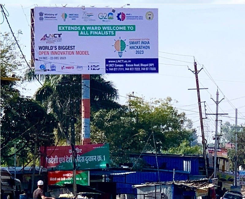 Hoarding Work in Bhopal by Swastik Advertising
